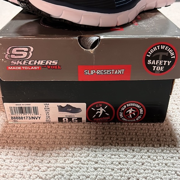 NWT - Skecher’s Made to Last Lightweight Safety Toe Sneakers Women’s 8.5M - Picture 2 of 5